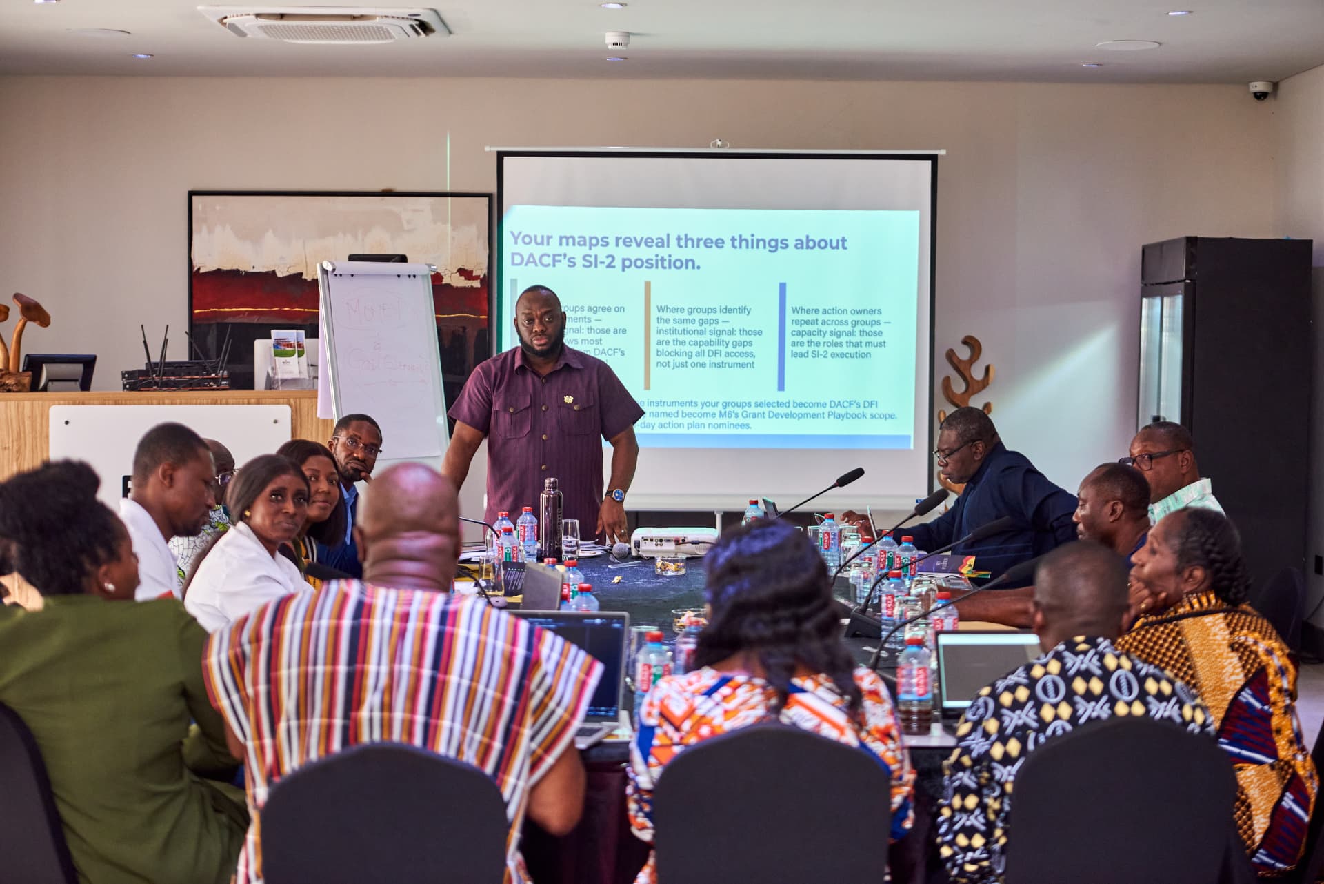 Working the room with the leadership team of an $800M organisation