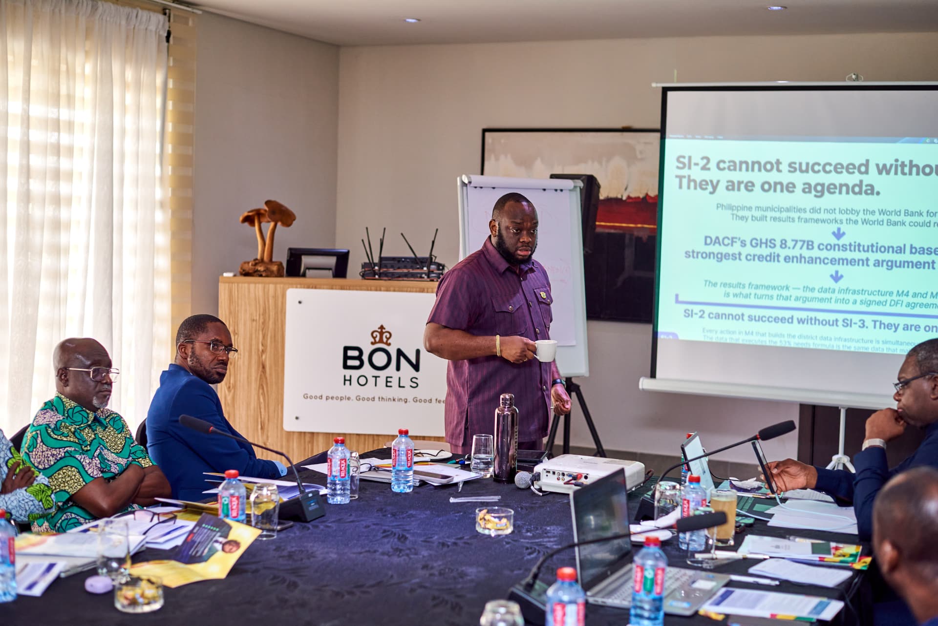 Presenting the results framework to the executive team